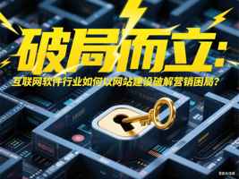 破局而立：互联网软件行业如何以网站建设破解营销困局？